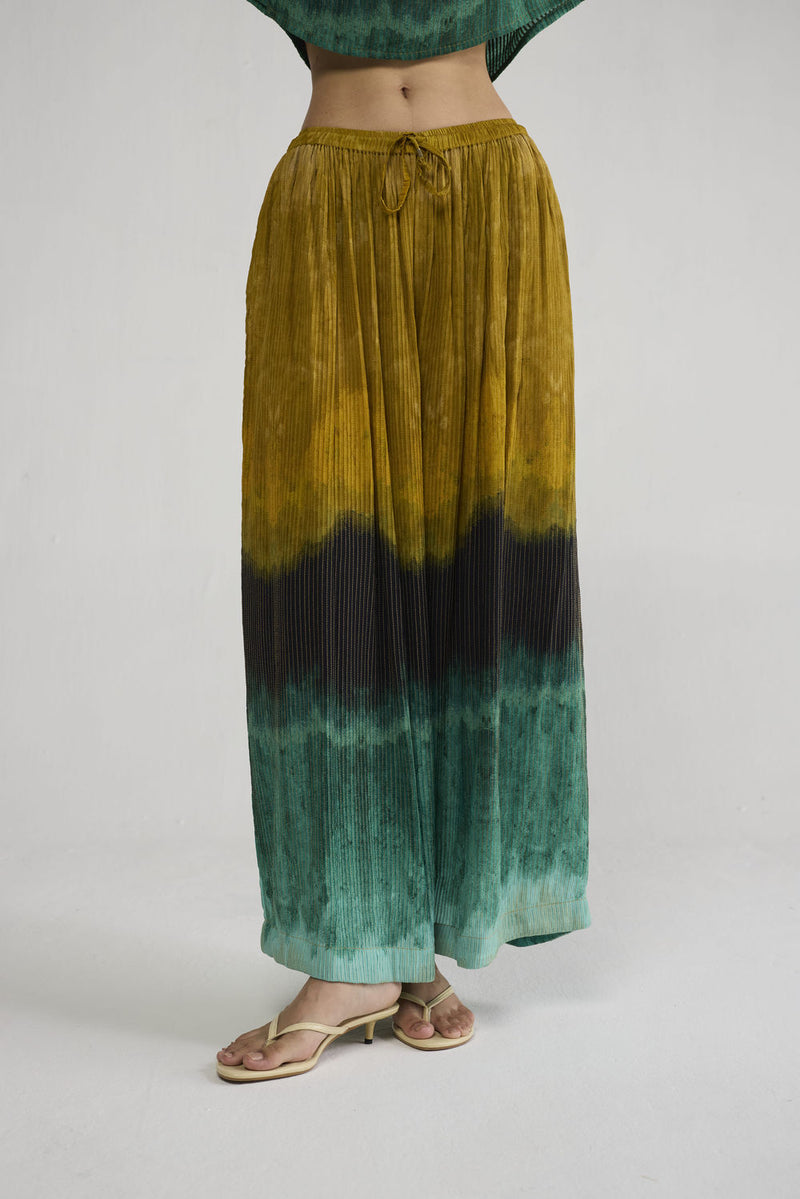 Uri Pintucks Flared Pants pant/trouser by YAM-ORIENTAL GARDEN SEP'26 for women in Singapore