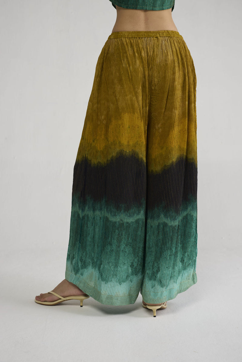 Uri Pintucks Flared Pants pant/trouser by YAM-ORIENTAL GARDEN SEP'26 for women in Singapore