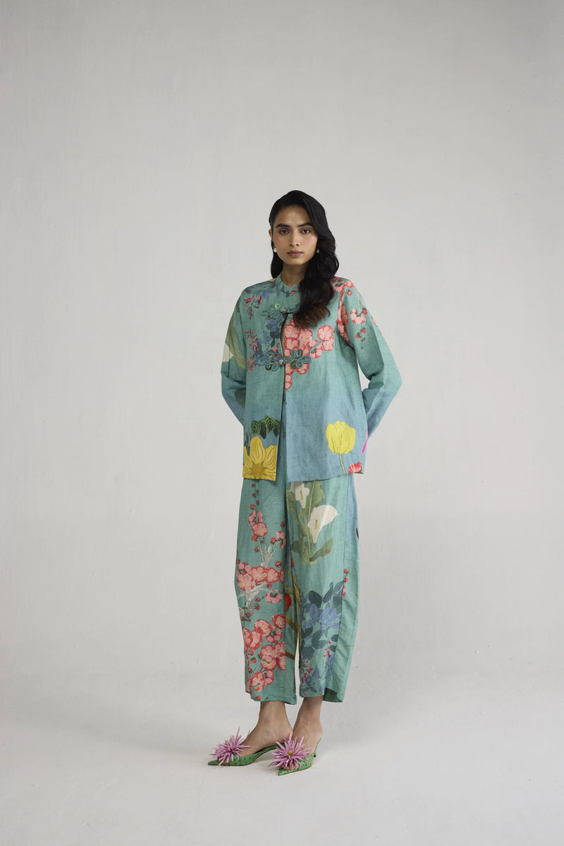 YMFP26-10 YAM-OG-50 ITSUKI BLAZER & PANTS LINEN-Size S