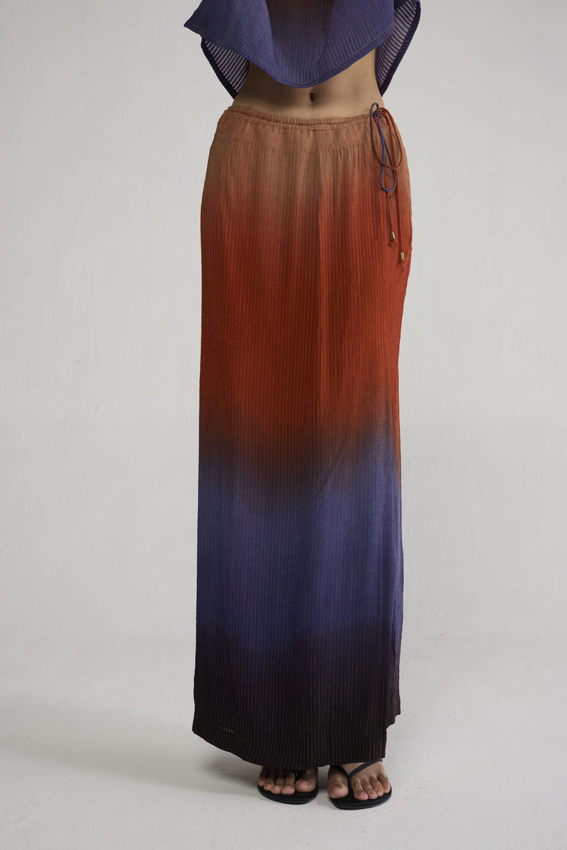 Ume Pintucks Wrap Skirt skirt by YAM-ORIENTAL GARDEN SEP'26 for women in Singapore
