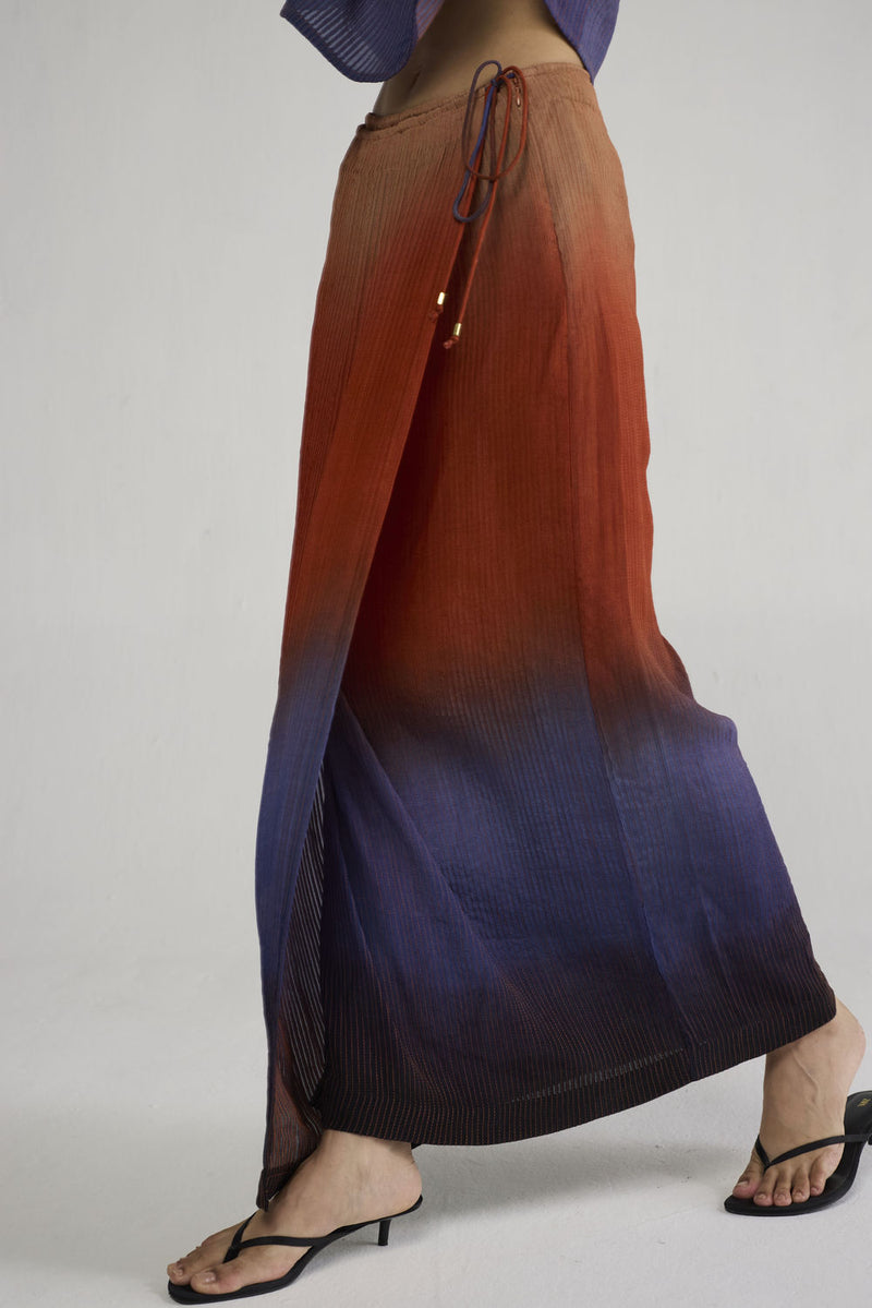 Ume Pintucks Wrap Skirt skirt by YAM-ORIENTAL GARDEN SEP'26 for women in Singapore