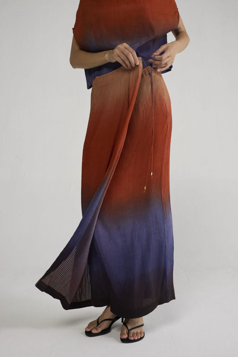 Ume Pintucks Wrap Skirt skirt by YAM-ORIENTAL GARDEN SEP'26 for women in Singapore
