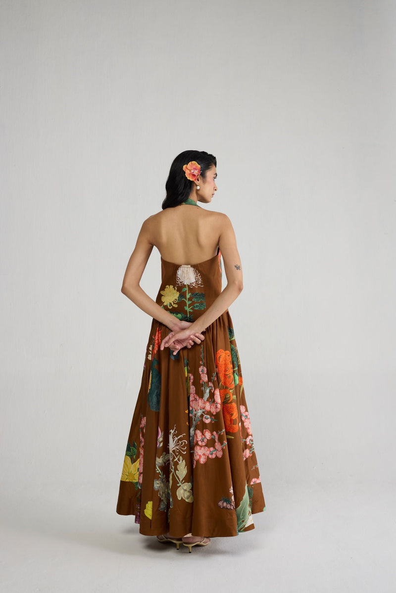 Emi Halterneck Waistcoat & Skirt Set co-ord set by YAM-ORIENTAL GARDEN SEP'26 for women in Singapore