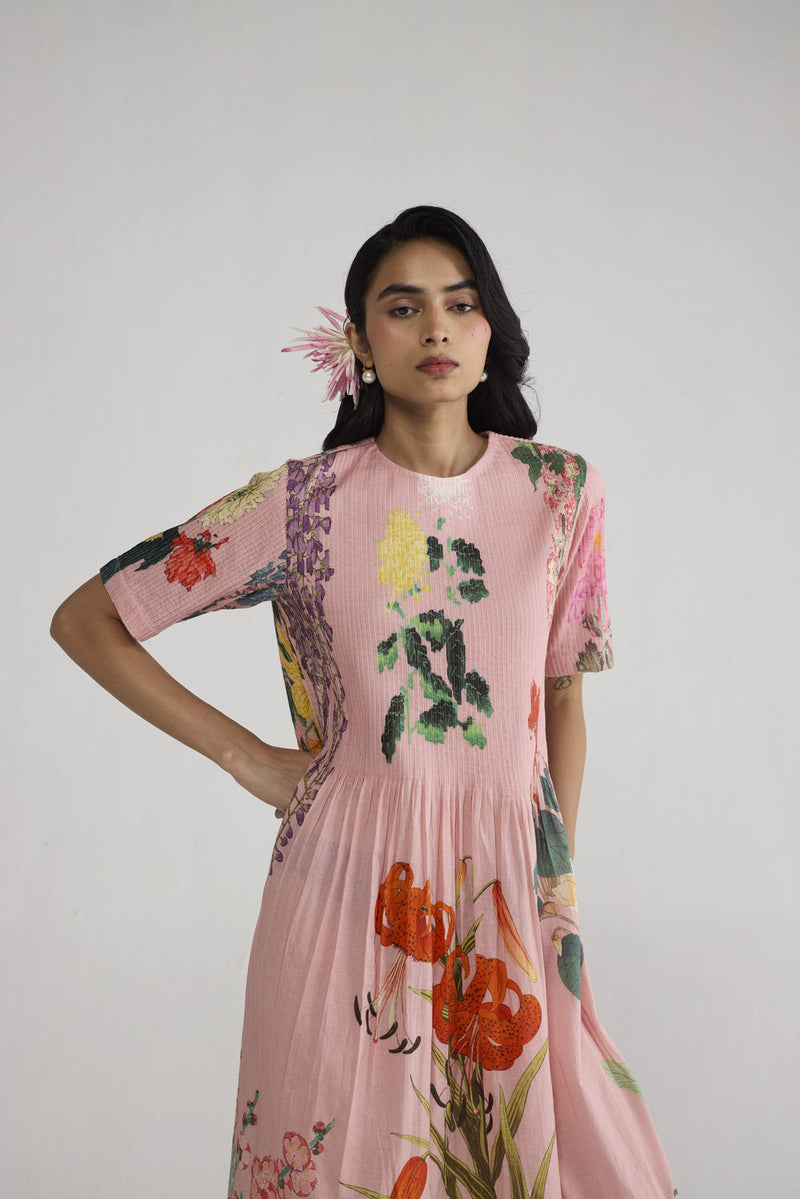 Sakura Pintucks Dress dress by YAM-ORIENTAL GARDEN SEP'26 for women in Singapore
