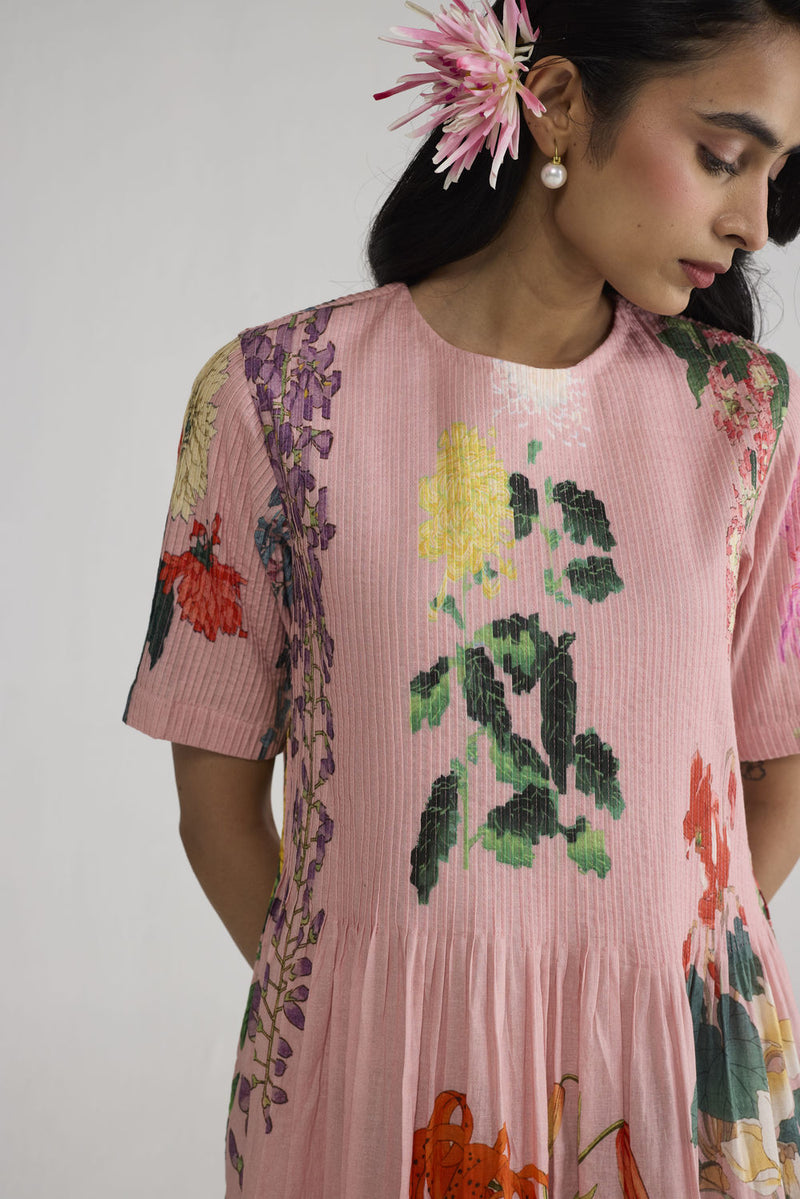 Sakura Pintucks Dress dress by YAM-ORIENTAL GARDEN SEP'26 for women in Singapore