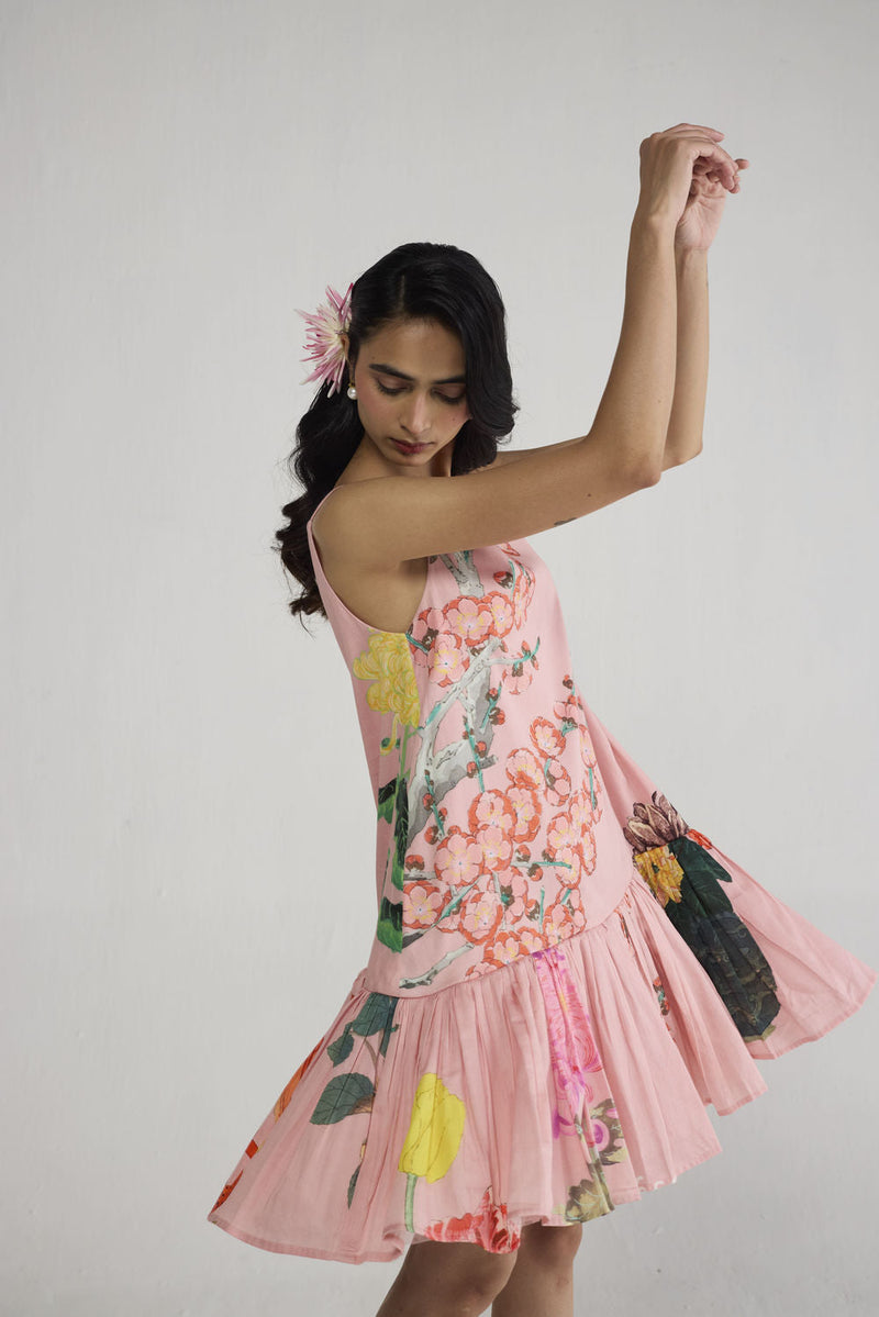 Sakura Short Frill Dress dress by YAM-ORIENTAL GARDEN SEP'26 for women in Singapore