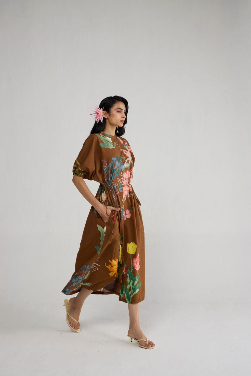 Emi Side Tie Up Dress dress by YAM-ORIENTAL GARDEN SEP'26 for women in Singapore