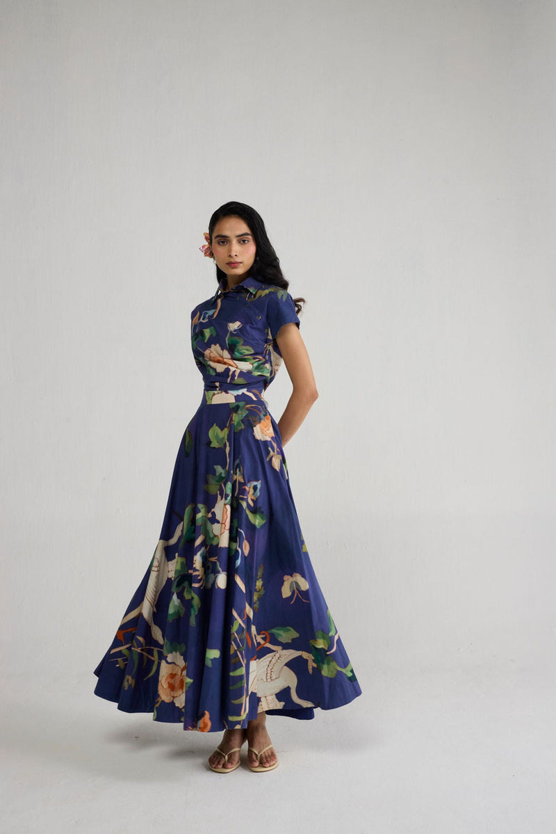 Fuji Side Buttons Dress dress by YAM-ORIENTAL GARDEN SEP'26 for women in Singapore