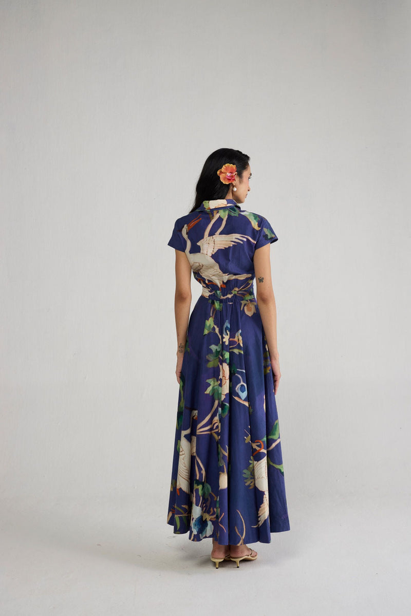 Fuji Side Buttons Dress dress by YAM-ORIENTAL GARDEN SEP'26 for women in Singapore