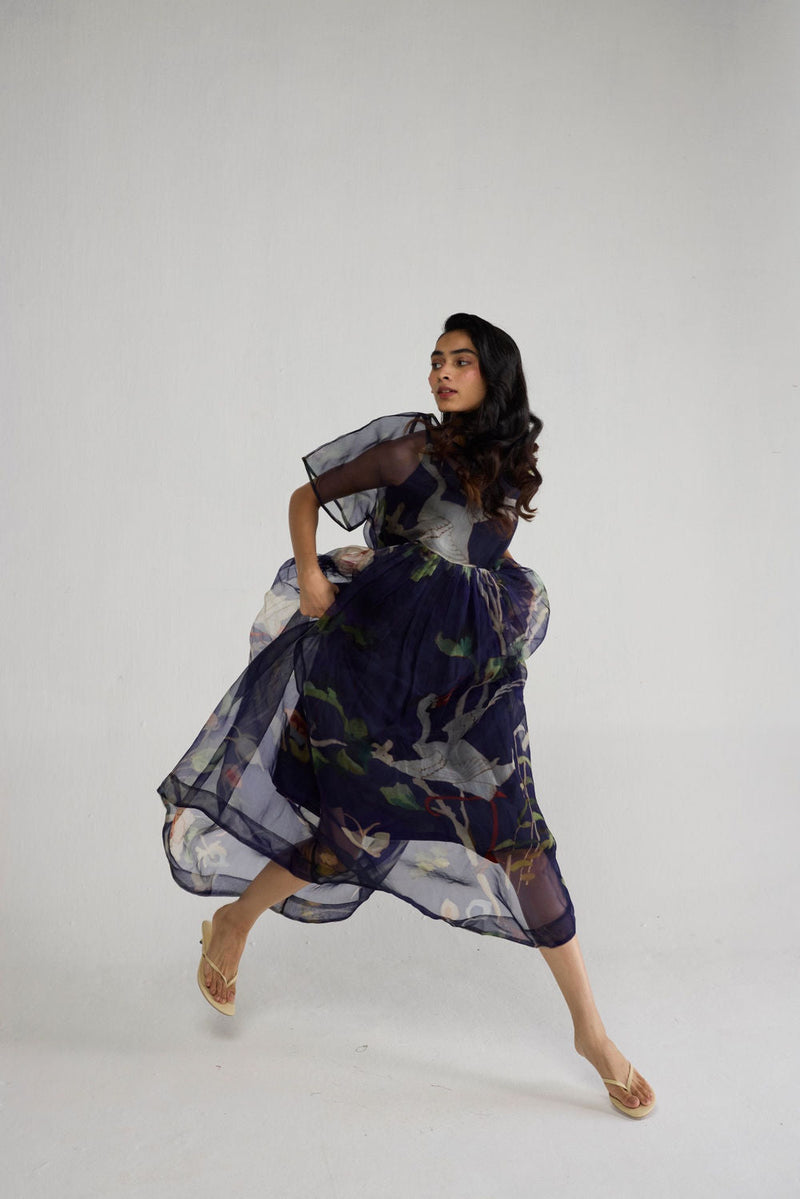 Fuji Organza Dress & Slip dress by YAM-ORIENTAL GARDEN SEP'26 for women in Singapore