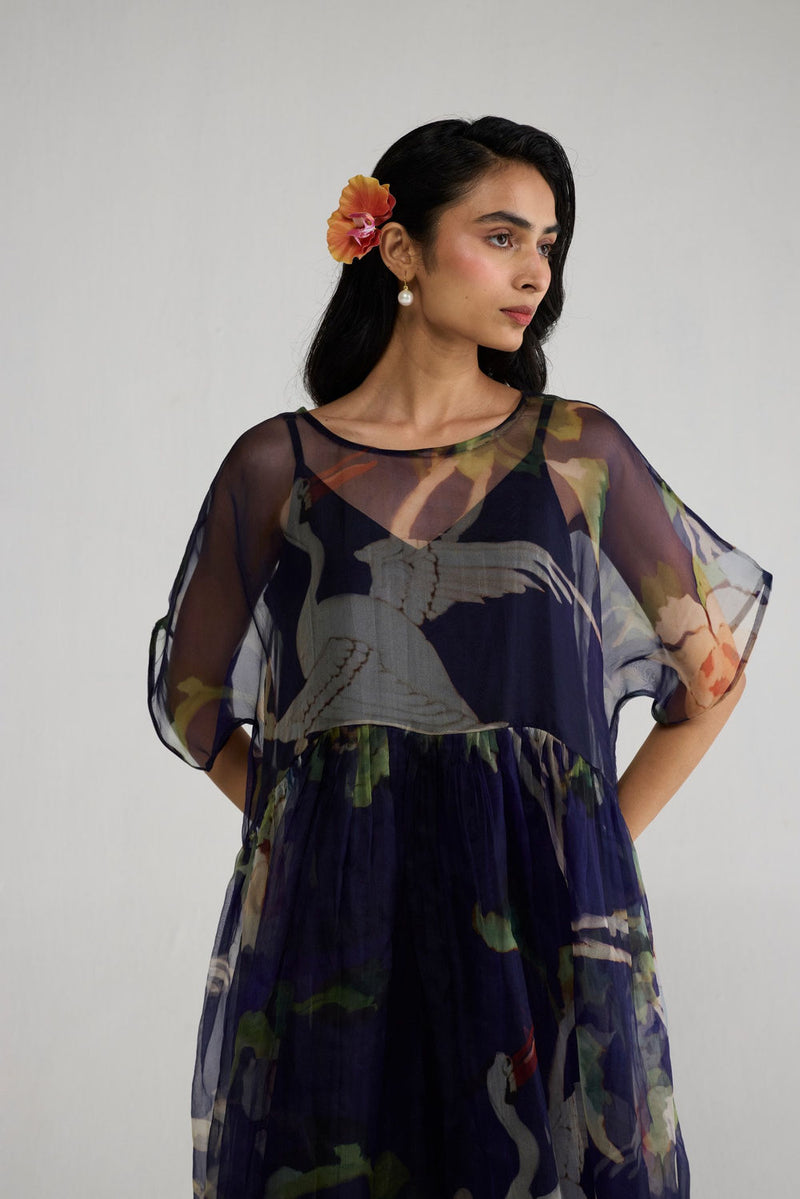 Fuji Organza Dress & Slip dress by YAM-ORIENTAL GARDEN SEP'26 for women in Singapore