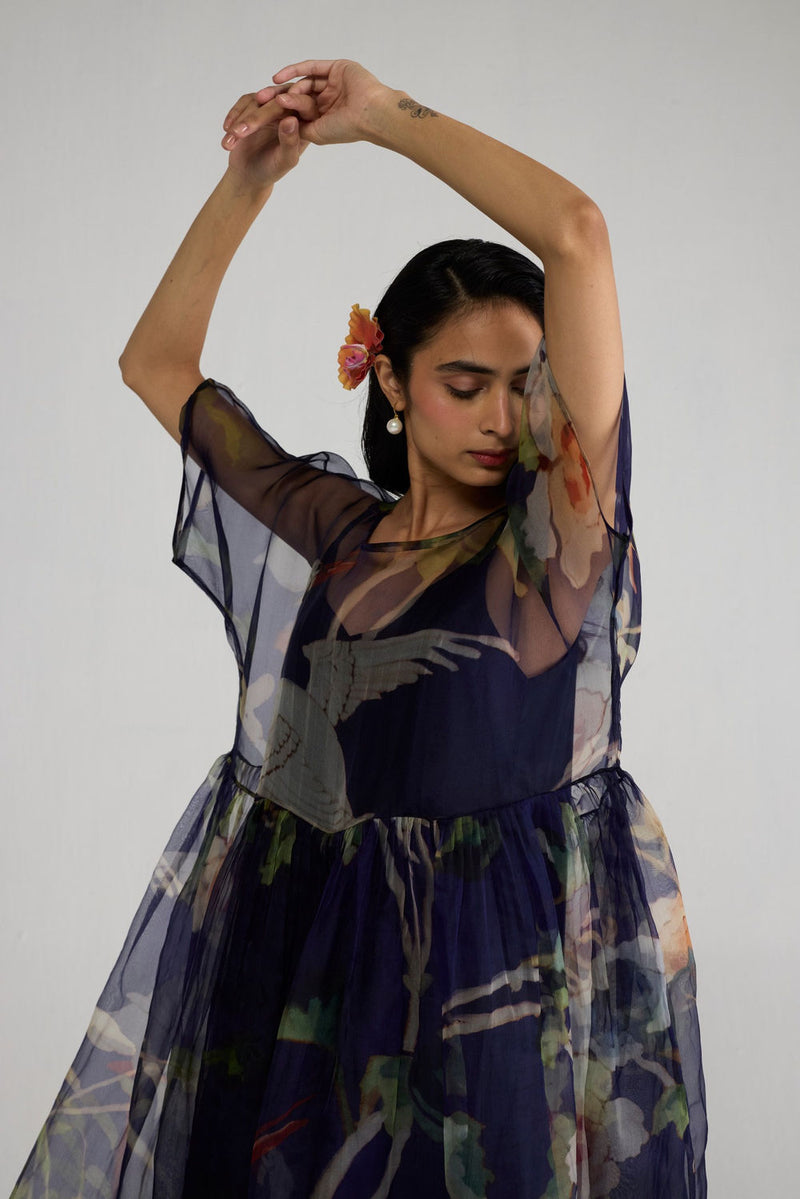 Fuji Organza Dress & Slip dress by YAM-ORIENTAL GARDEN SEP'26 for women in Singapore