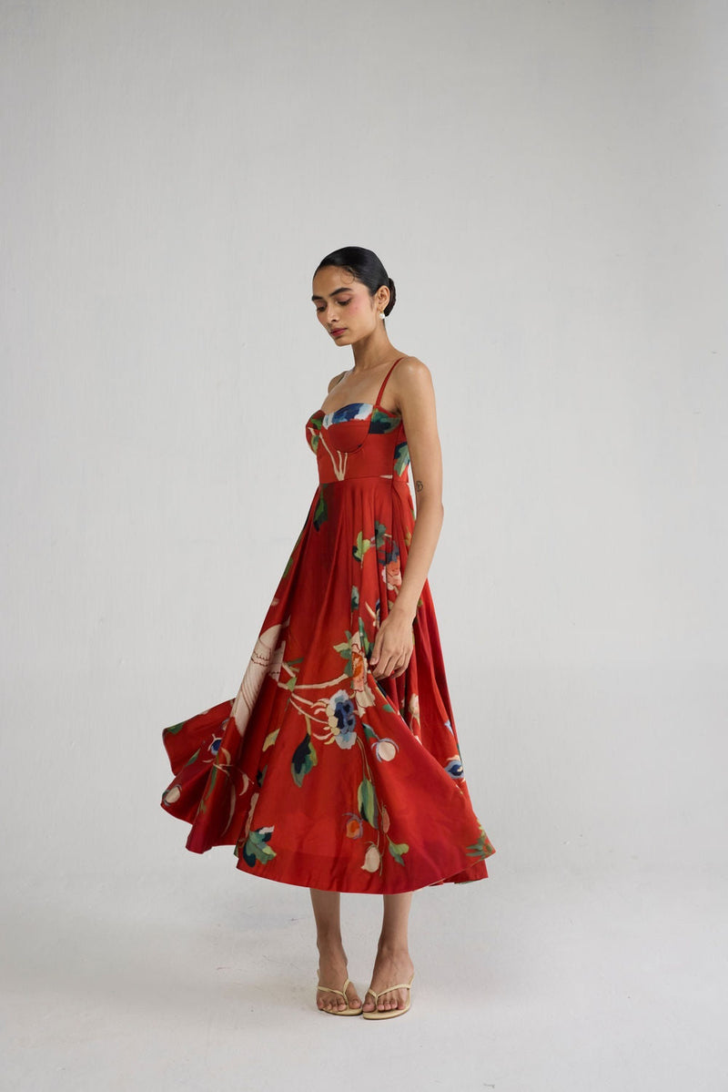 Bara Flared Bralette Dress dress by YAM-ORIENTAL GARDEN SEP'26 for women in Singapore