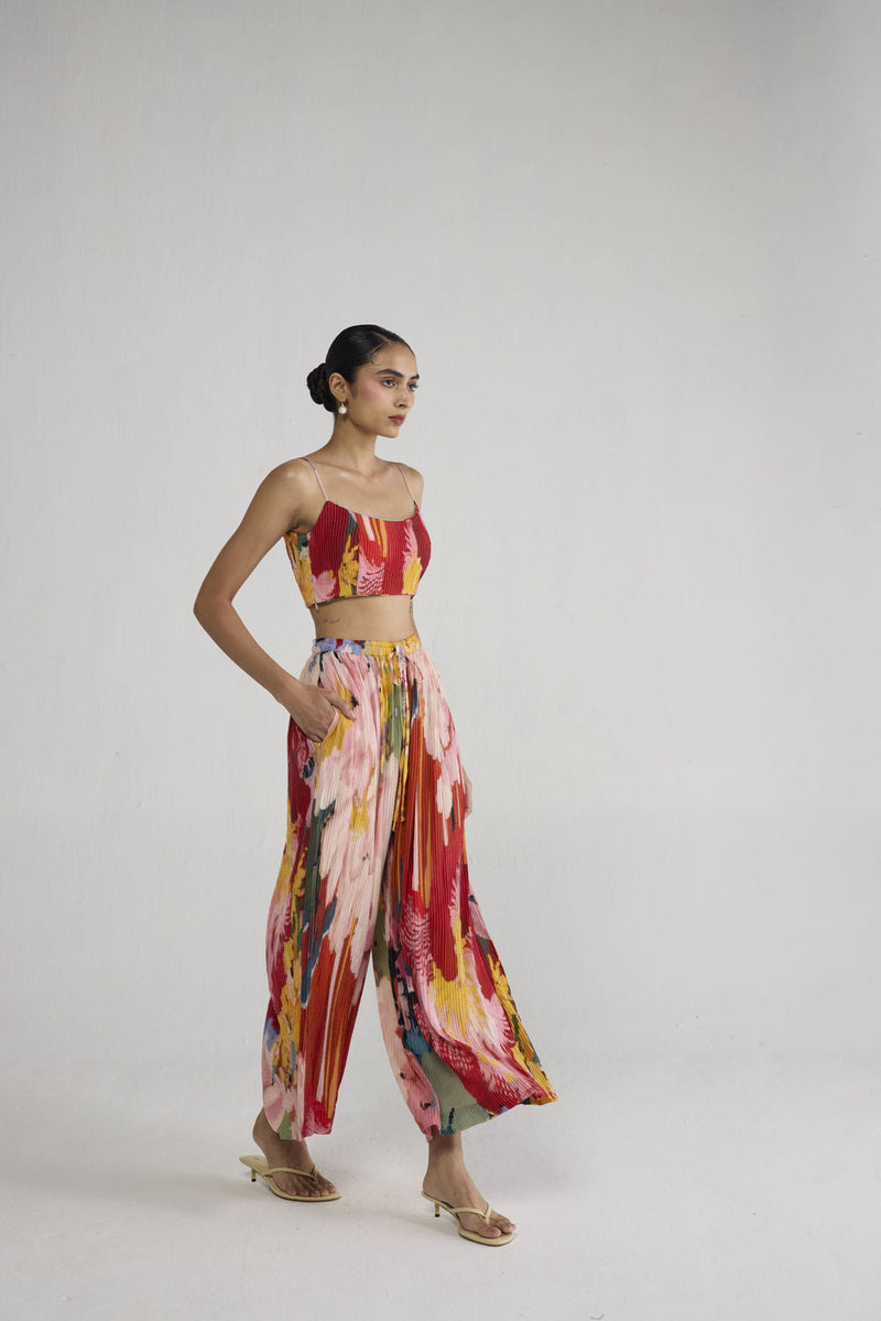 Obu Pintucks Flared Pants pant/trouser by YAM-ORIENTAL GARDEN SEP'26 for women in Singapore