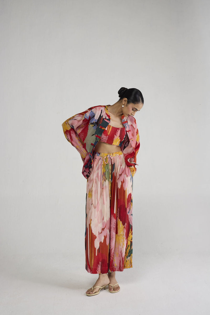 Obu Pintucks Flared Pants pant/trouser by YAM-ORIENTAL GARDEN SEP'26 for women in Singapore