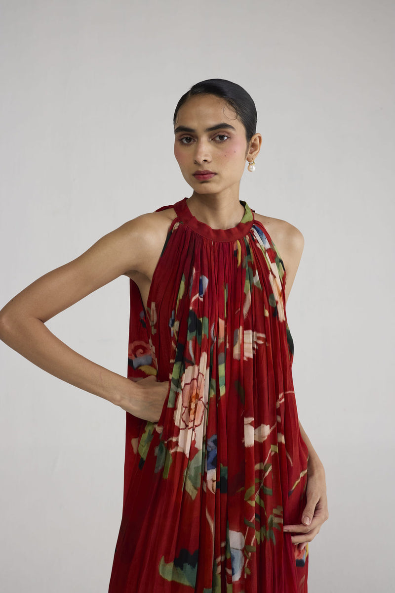 Bara Crepe Halterneck Dress dress by YAM-ORIENTAL GARDEN SEP'26 for women in Singapore