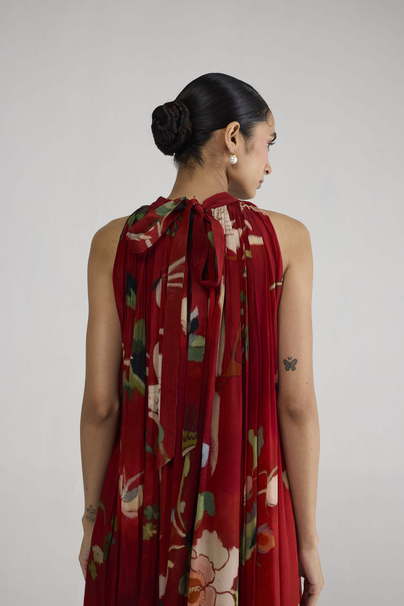 Bara Crepe Halterneck Dress dress by YAM-ORIENTAL GARDEN SEP'26 for women in Singapore