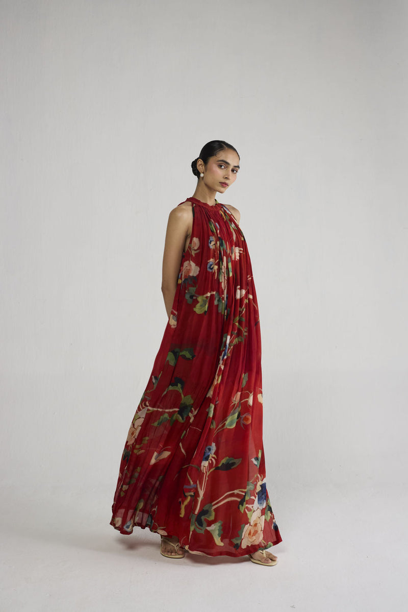 Bara Crepe Halterneck Dress dress by YAM-ORIENTAL GARDEN SEP'26 for women in Singapore