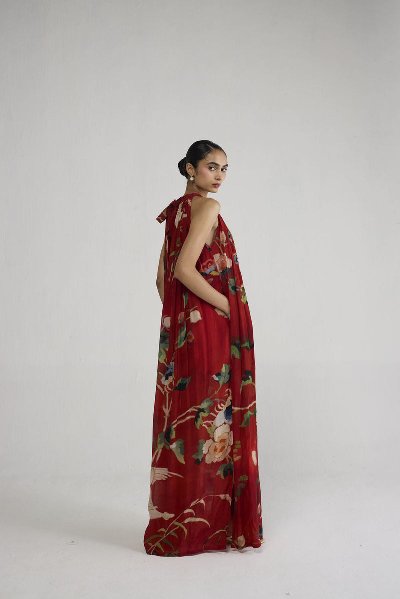 Bara Crepe Halterneck Dress dress by YAM-ORIENTAL GARDEN SEP'26 for women in Singapore