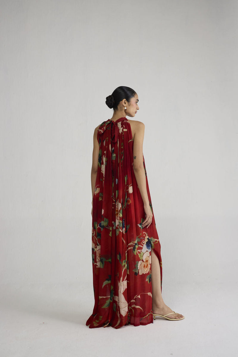 Bara Crepe Halterneck Dress dress by YAM-ORIENTAL GARDEN SEP'26 for women in Singapore