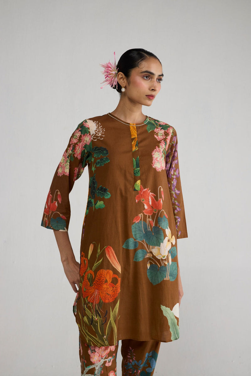 Emi Short Kurta Set co-ord set by YAM-ORIENTAL GARDEN SEP'26 for women in Singapore