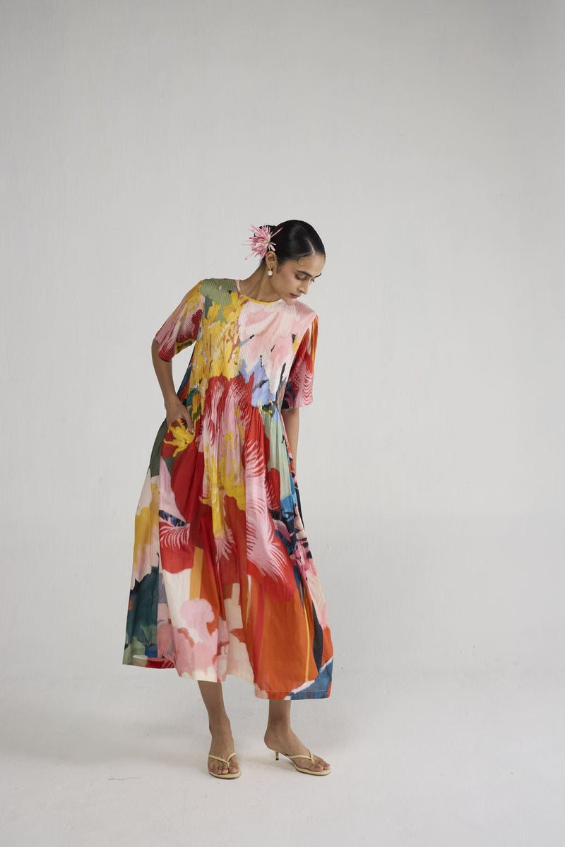 Obu Pintucks Dress dress by YAM-ORIENTAL GARDEN SEP'26 for women in Singapore