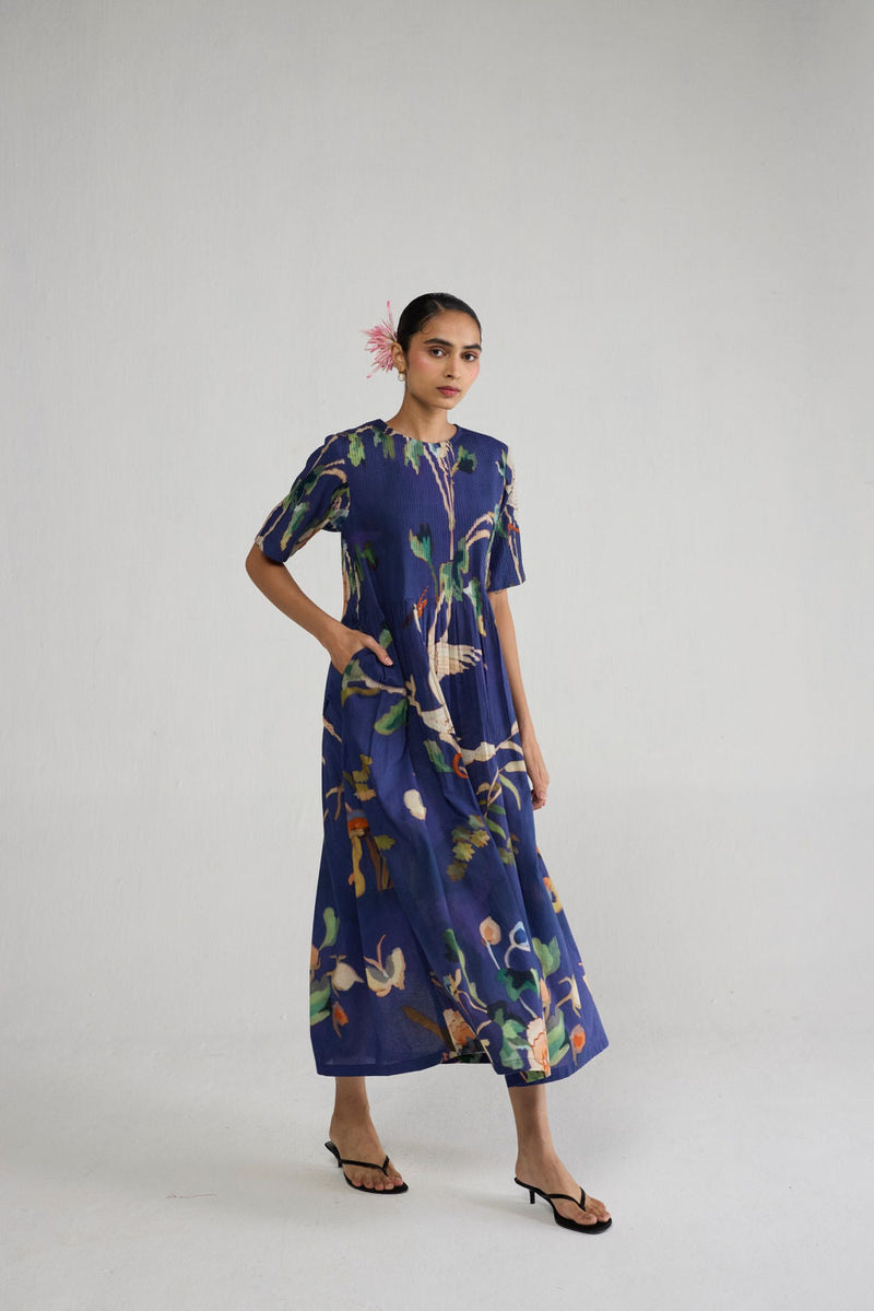 Fuji Pintucks Dress dress by YAM-ORIENTAL GARDEN SEP'26 for women in Singapore