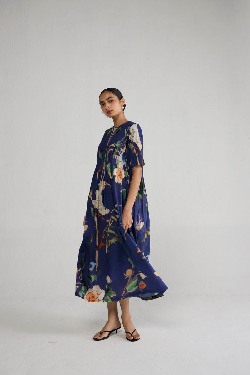 Fuji Pintucks Dress dress by YAM-ORIENTAL GARDEN SEP'26 for women in Singapore
