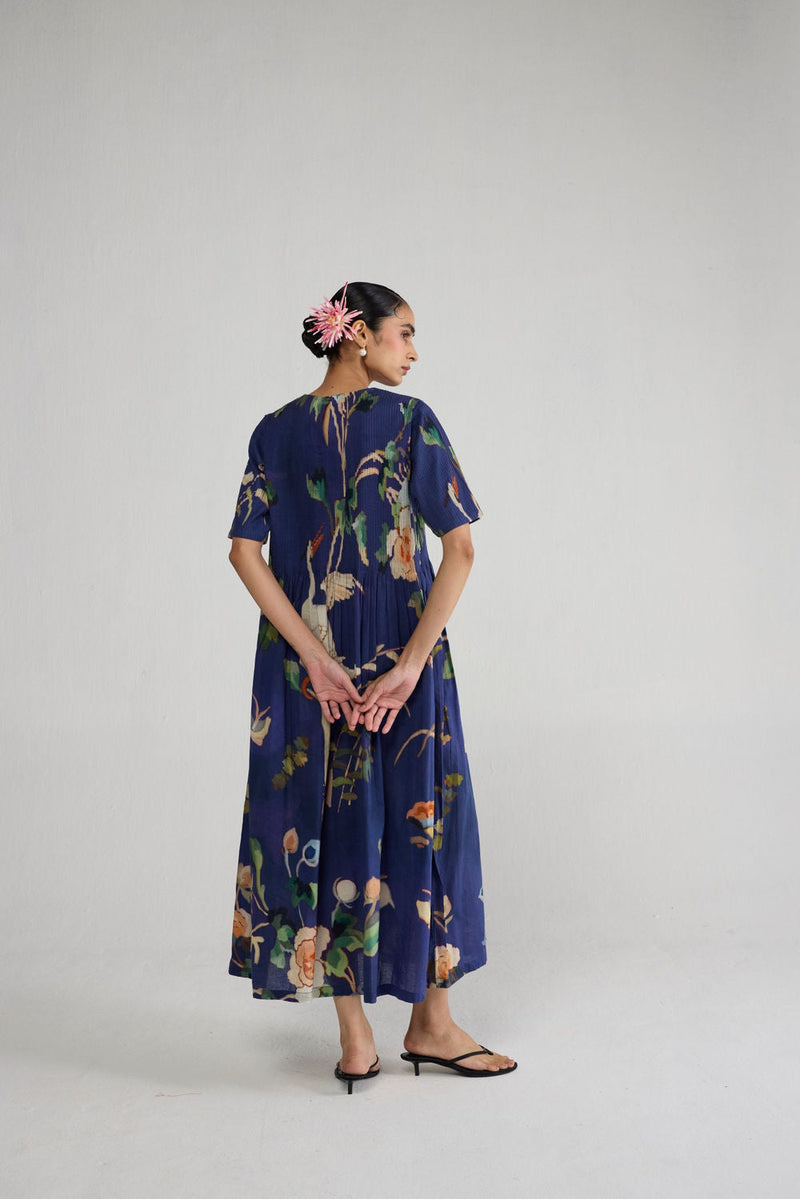Fuji Pintucks Dress dress by YAM-ORIENTAL GARDEN SEP'26 for women in Singapore