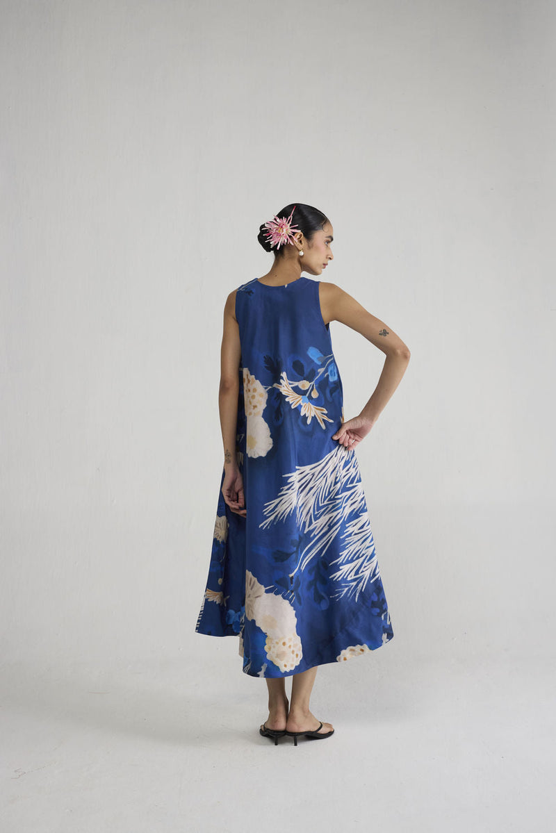 Ren V Neck Dress dress by YAM-ORIENTAL GARDEN SEP'26 for women in Singapore