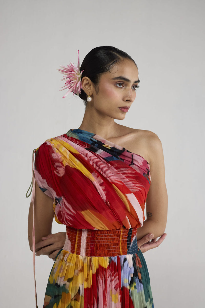 Obu One Shoulder Dress dress by YAM-ORIENTAL GARDEN SEP'26 for women in Singapore