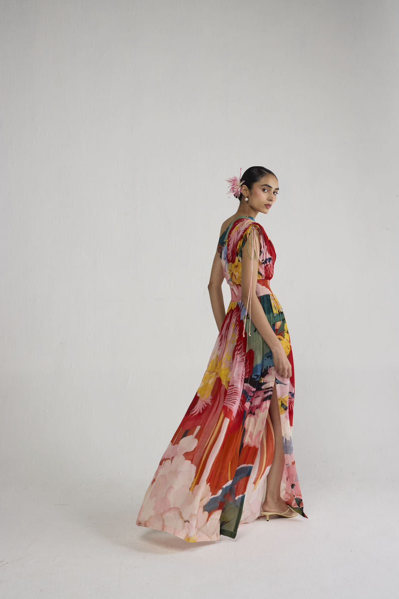 Obu One Shoulder Dress dress by YAM-ORIENTAL GARDEN SEP'26 for women in Singapore