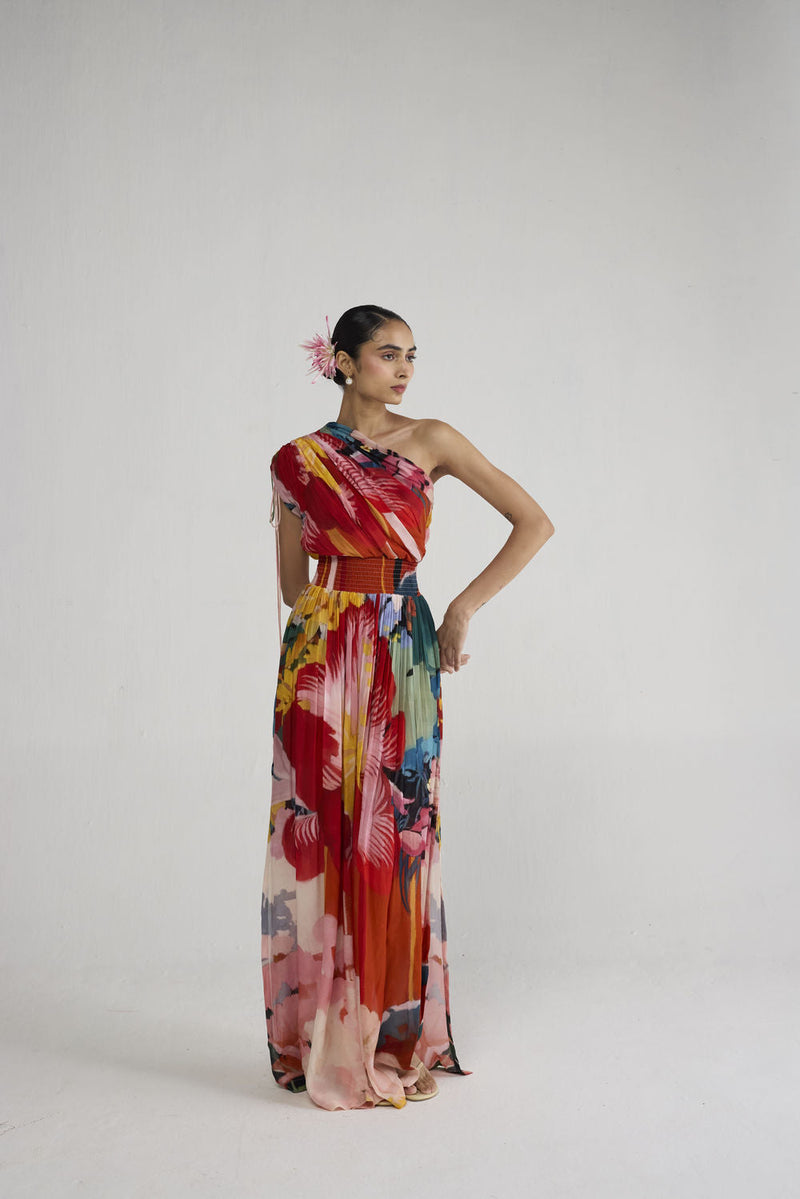 Obu One Shoulder Dress dress by YAM-ORIENTAL GARDEN SEP'26 for women in Singapore