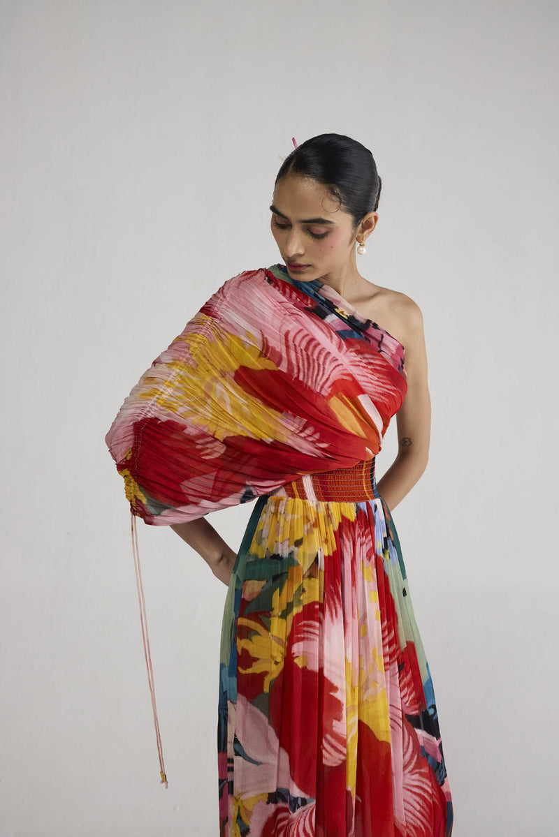 Obu One Shoulder Dress dress by YAM-ORIENTAL GARDEN SEP'26 for women in Singapore