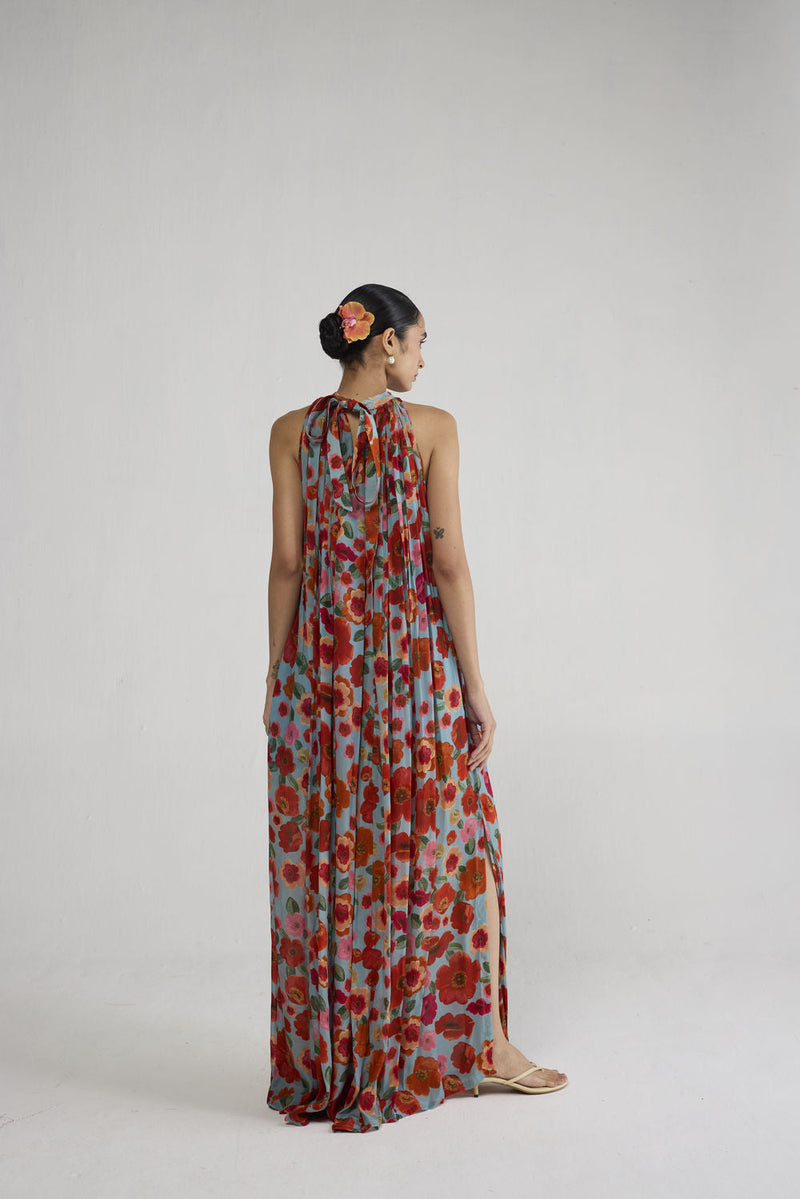 Haruka Halterneck Dress dress by YAM-ORIENTAL GARDEN SEP'26 for women in Singapore