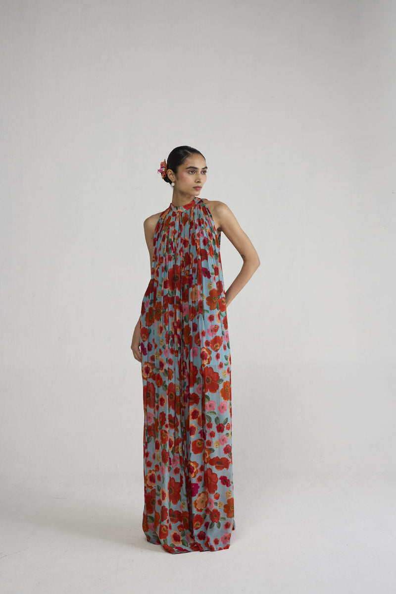 Haruka Halterneck Dress dress by YAM-ORIENTAL GARDEN SEP'26 for women in Singapore