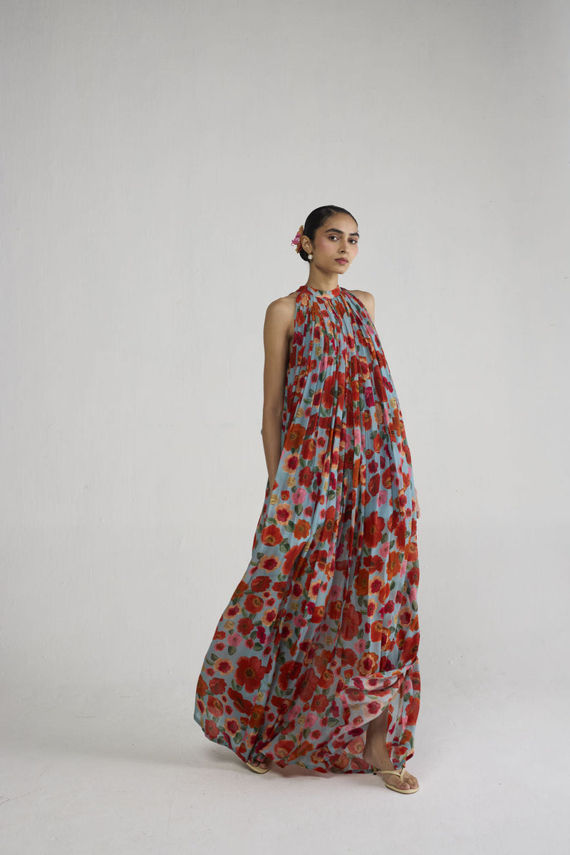 Haruka Halterneck Dress dress by YAM-ORIENTAL GARDEN SEP'26 for women in Singapore
