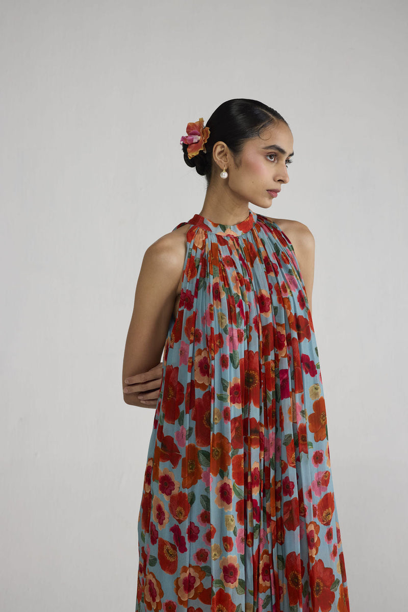 Haruka Halterneck Dress dress by YAM-ORIENTAL GARDEN SEP'26 for women in Singapore