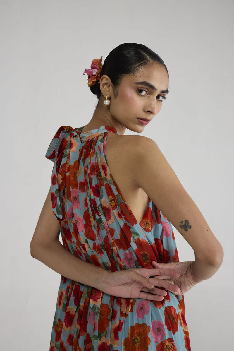 Haruka Halterneck Dress dress by YAM-ORIENTAL GARDEN SEP'26 for women in Singapore
