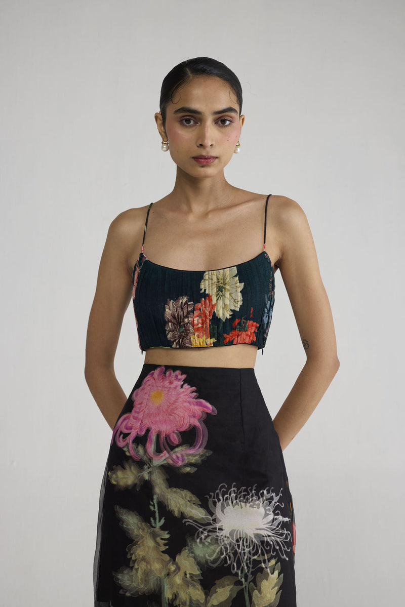 Minori Bralette & Organza Skirt Set co-ord set by YAM-ORIENTAL GARDEN SEP'26 for women in Singapore