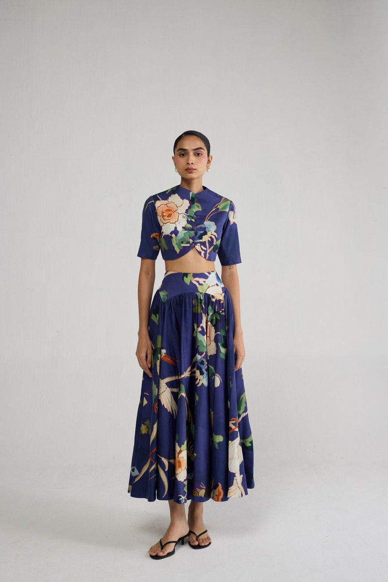 Fuji Blouse & Skirt Set co-ord set by YAM-ORIENTAL GARDEN SEP'26 for women in Singapore