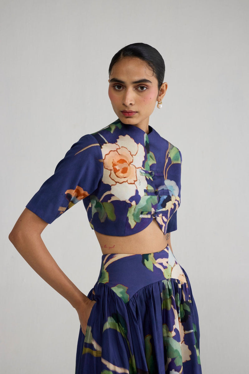 Fuji Blouse & Skirt Set co-ord set by YAM-ORIENTAL GARDEN SEP'26 for women in Singapore