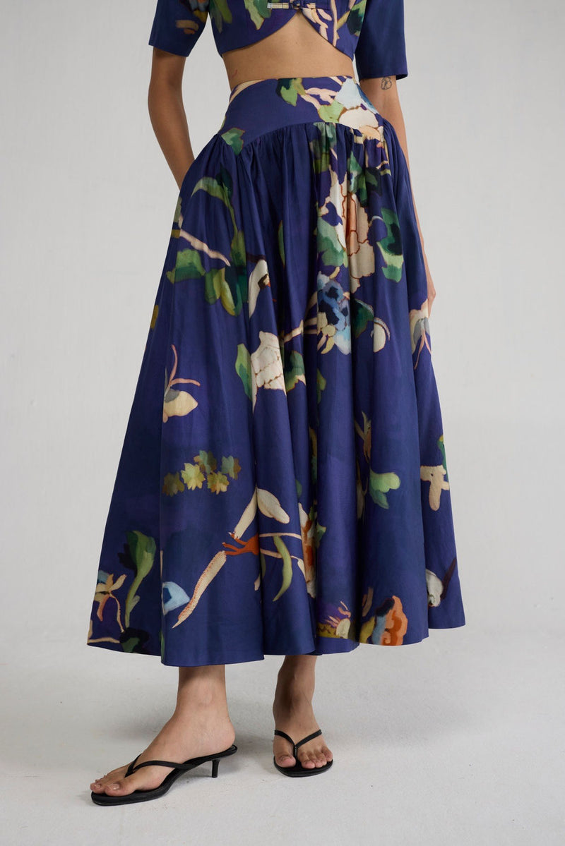 Fuji Blouse & Skirt Set co-ord set by YAM-ORIENTAL GARDEN SEP'26 for women in Singapore