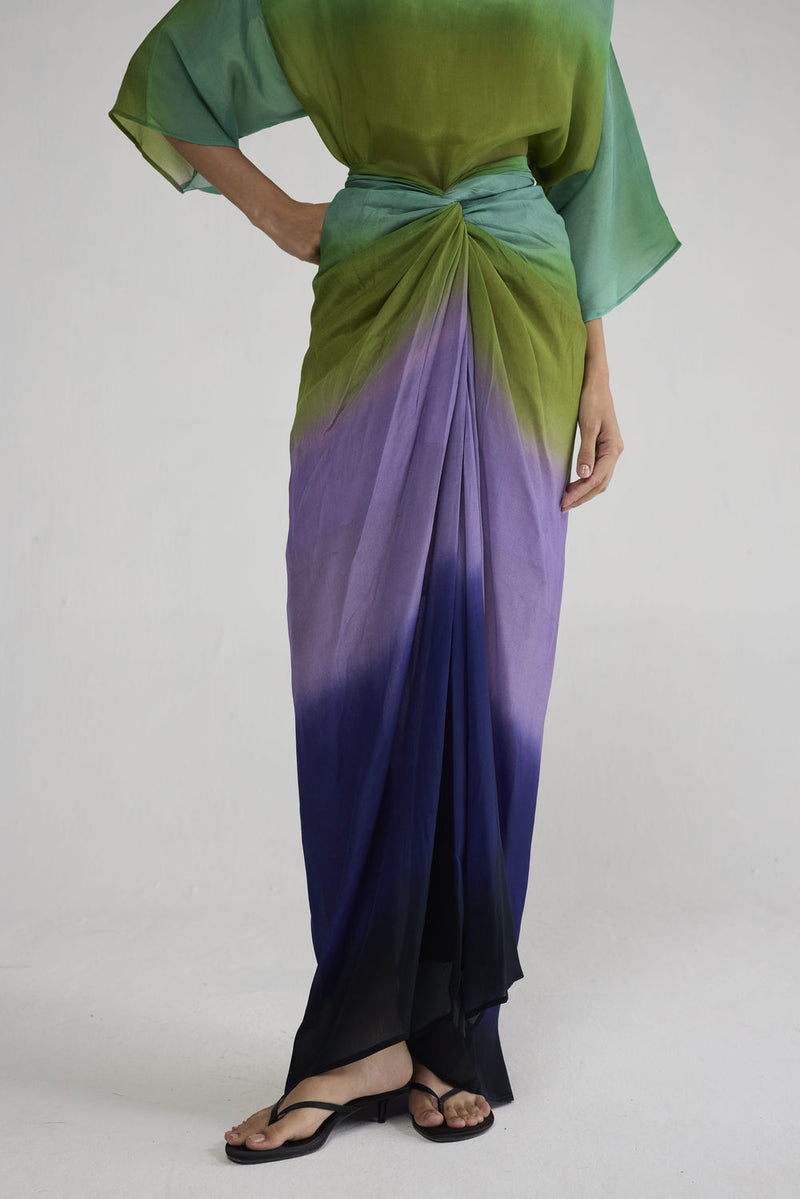 Hana Knotted Skirt & Top co-ord set by YAM-ORIENTAL GARDEN SEP'26 for women in Singapore