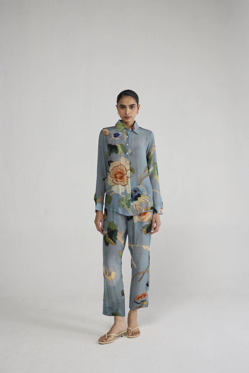 Asagao Crepe Co-ord Set co-ord set by YAM-ORIENTAL GARDEN SEP'26 for women in Singapore