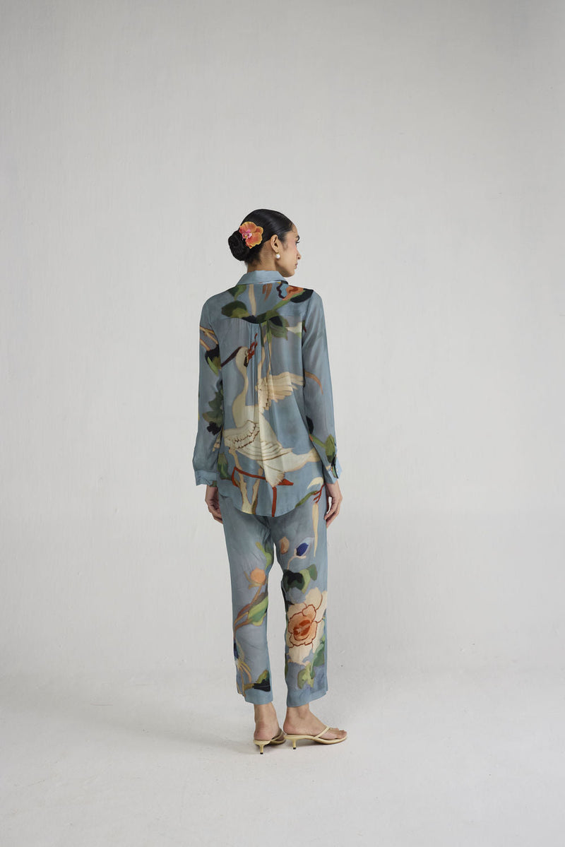 Asagao Crepe Co-ord Set co-ord set by YAM-ORIENTAL GARDEN SEP'26 for women in Singapore