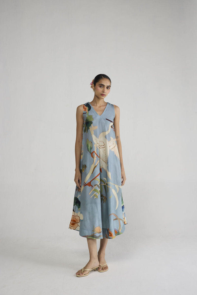 Asagao V - Neck Dress dress by YAM-ORIENTAL GARDEN SEP'26 for women in Singapore
