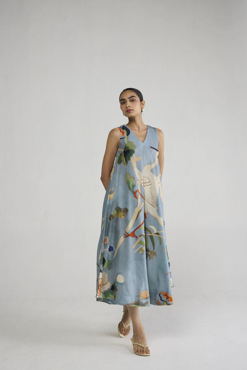 Asagao V - Neck Dress dress by YAM-ORIENTAL GARDEN SEP'26 for women in Singapore