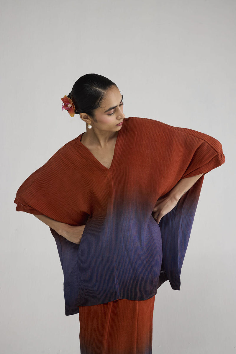 Ume Pintucks Waterfall Top top/shirt by YAM-ORIENTAL GARDEN SEP'26 for women in Singapore