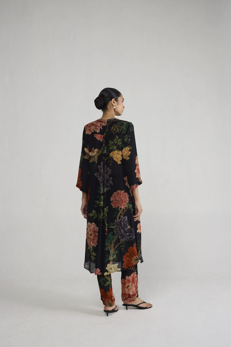Himari Long Crepe Kurta Set co-ord set by YAM-ORIENTAL GARDEN SEP'26 for women in Singapore